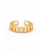 Anillo ajustable Victoria de acero inoxidable