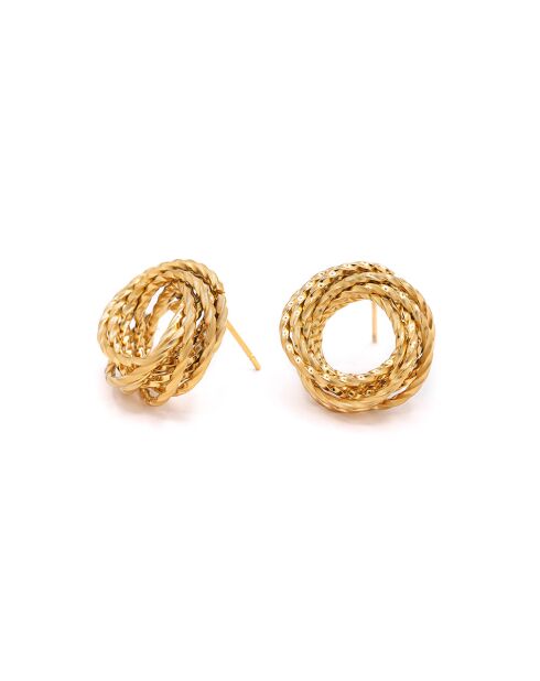 Boucles d'oreilles Suzanne acier inoxydable