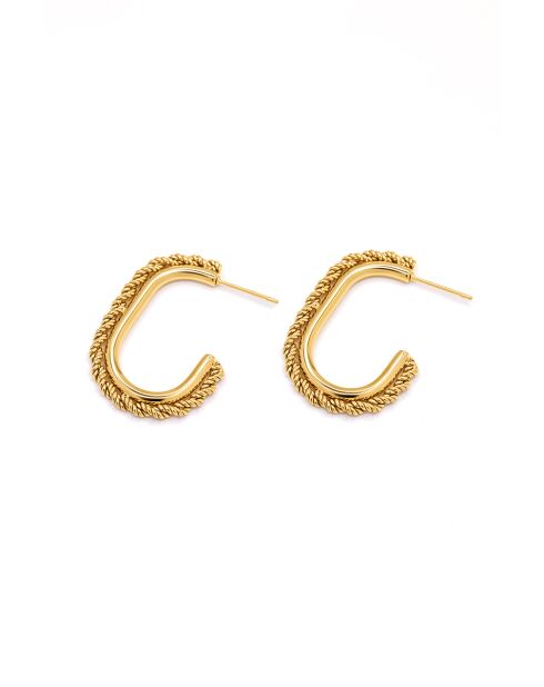 Creoles Elyse acier inoxydable