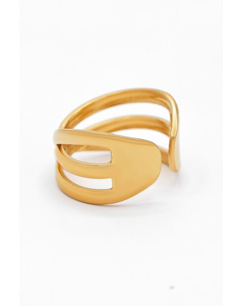 Anello regolabile Tiphaine in acciaio inossidabile