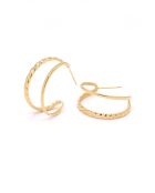 Honorine Creolen aus Edelstahl