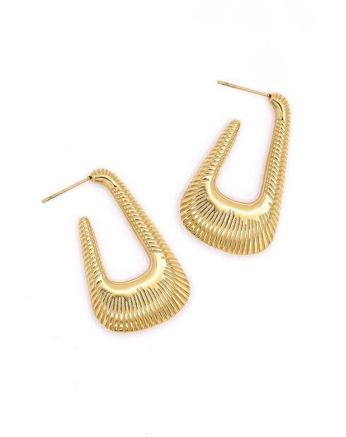 Lenais Creolen aus Edelstahl