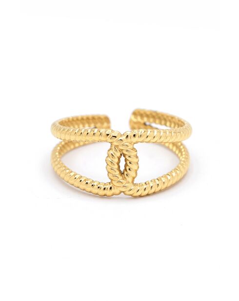 Anello regolabile Tatiana in acciaio