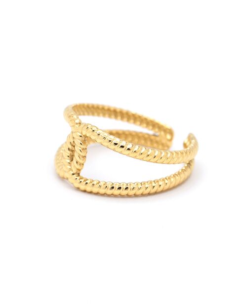 Anello regolabile Tatiana in acciaio