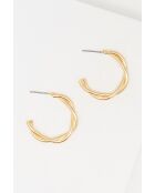 Creoles Caroline acier inoxydable