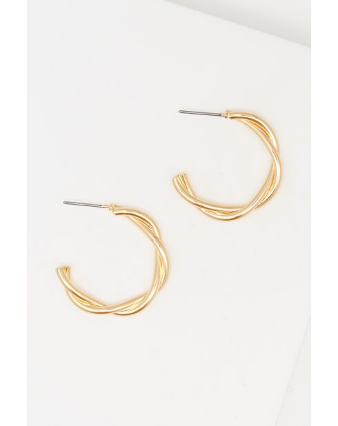 Creoles Caroline acier inoxydable