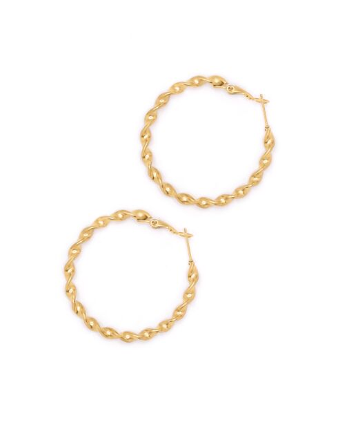 Cosette Creolen aus Edelstahl