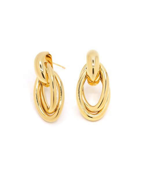 Boucles d'oreilles Coralie acier inoxydable