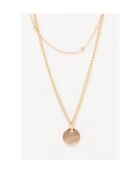 Collana a doppia catena Amelie in acciaio inossidabile