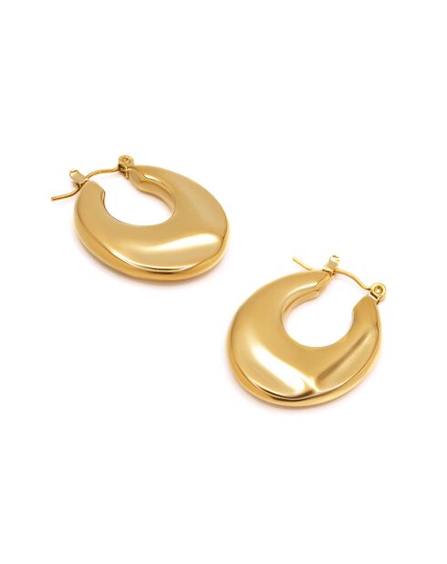 Creoles Isaline acier inoxydable