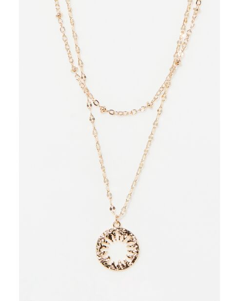 Collana a doppia catena Axelle in acciaio inossidabile