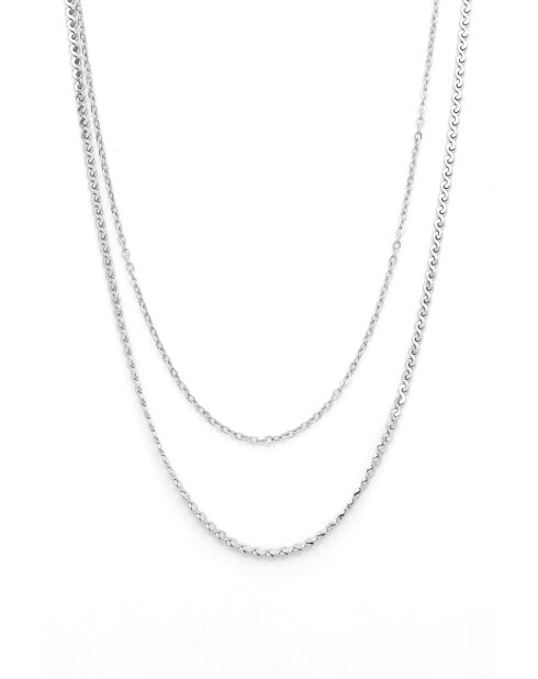 Collar Sonia de acero inoxidable de doble hilera
