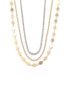 Collier Triple Rang Alphonsine acier inoxydable