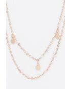 Collana a doppia catena Anastasia in acciaio inossidabile