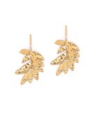 Pendientes lilas de acero inoxidable