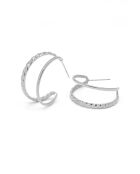 Pendientes de aro Honorine de acero inoxidable