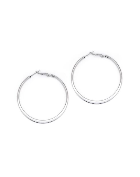 Creoles Cindy acier inoxydable