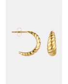 Pendientes tipo argolla Priscilla de acero inoxidable