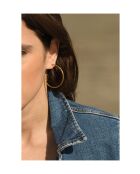 Pendientes tipo argolla Melanie de acero inoxidable