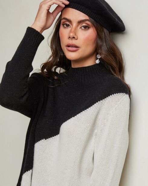 Pull en Laine mélangée Csorna noir