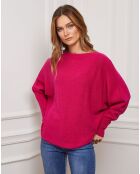 Pull Jackson en Cachemire mélangé fuchsia