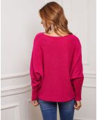 Pull Jackson en Cachemire mélangé fuchsia