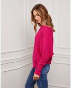 Pull Jackson en Cachemire mélangé fuchsia