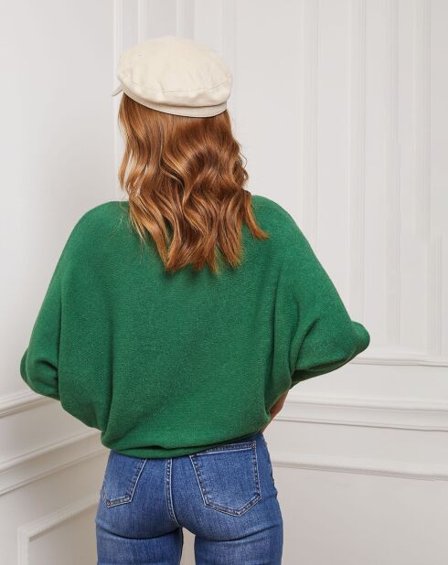 Pull Jackson en Cachemire mélangé vert