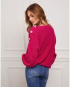 Pull Burny en Cachemire mélangé fuchsia