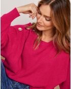 Pull Burny en Cachemire mélangé fuchsia