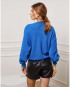 Pull Burny en Cachemire mélangé bleu roi