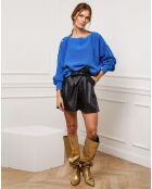 Pull Burny en Cachemire mélangé bleu roi