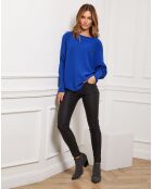 Pull Jackson en Cachemire mélangé bleu roi