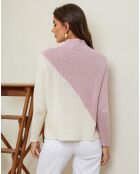 Pull en Laine mélangée Csorna rose