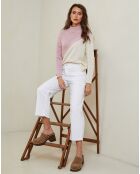 Pull en Laine mélangée Csorna rose