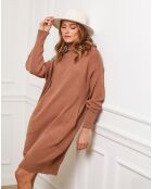 Robe Landreau en Cachemire mélangé camel