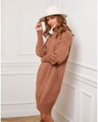 Robe Landreau en Cachemire mélangé camel