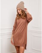 Robe en Cachemire mélangé Abufera camel