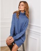 Robe en Cachemire mélangé Abufera indigo