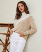 Pull en Laine mélangée Csorna écru