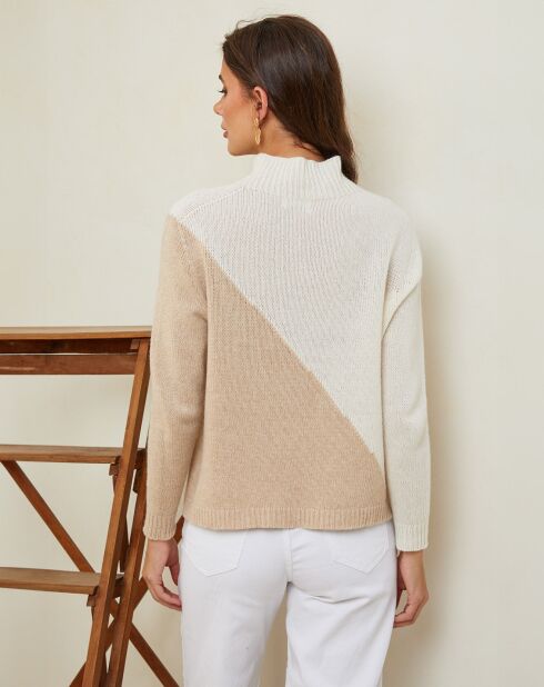 Pull en Laine mélangée Csorna écru