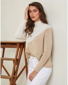 Pull en Laine mélangée Csorna écru
