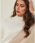 Pull en Laine mélangée Csorna écru