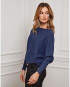 Pull Jackson en Maille mélangée marine