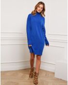 Robe Landreau en Cachemire mélangé bleu roi