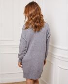 Robe en Cachemire mélangé Abufera grise