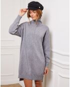 Robe en Cachemire mélangé Abufera grise