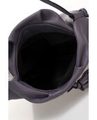 7665 Borsa a tracolla in pelle viola - 28x7x20 cm