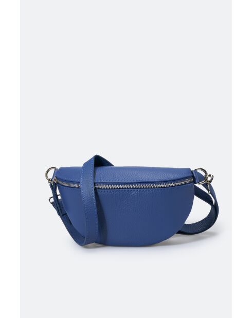 Banana Isla in pelle blu - 23x1x15 cm