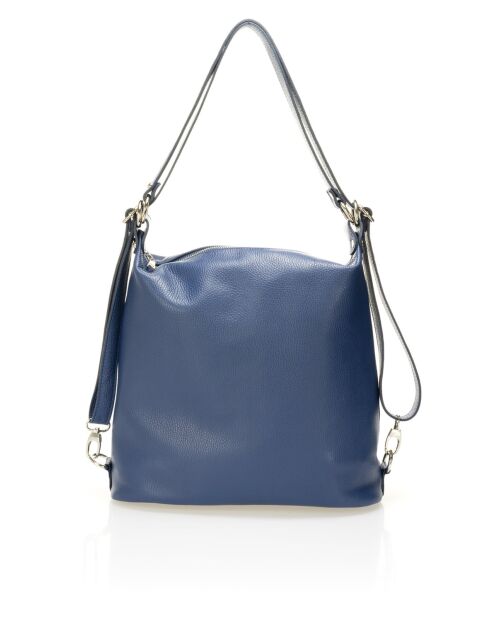 Borsa a tracolla Tivoli in pelle blu - 39x16x30 cm